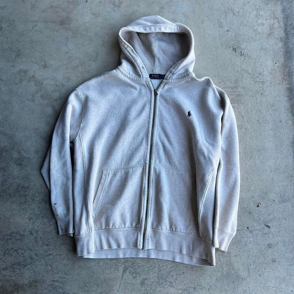 Polo ralph Lauren zip up hoodie tan Mens size 2XB